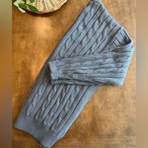 BLUMARINE Men’s XXL 100% Cotton Cable Knit Sweater - Picture 4 of 6